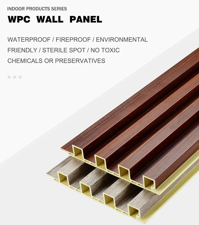 Wooden Grain WPC Wall Fluted Panel