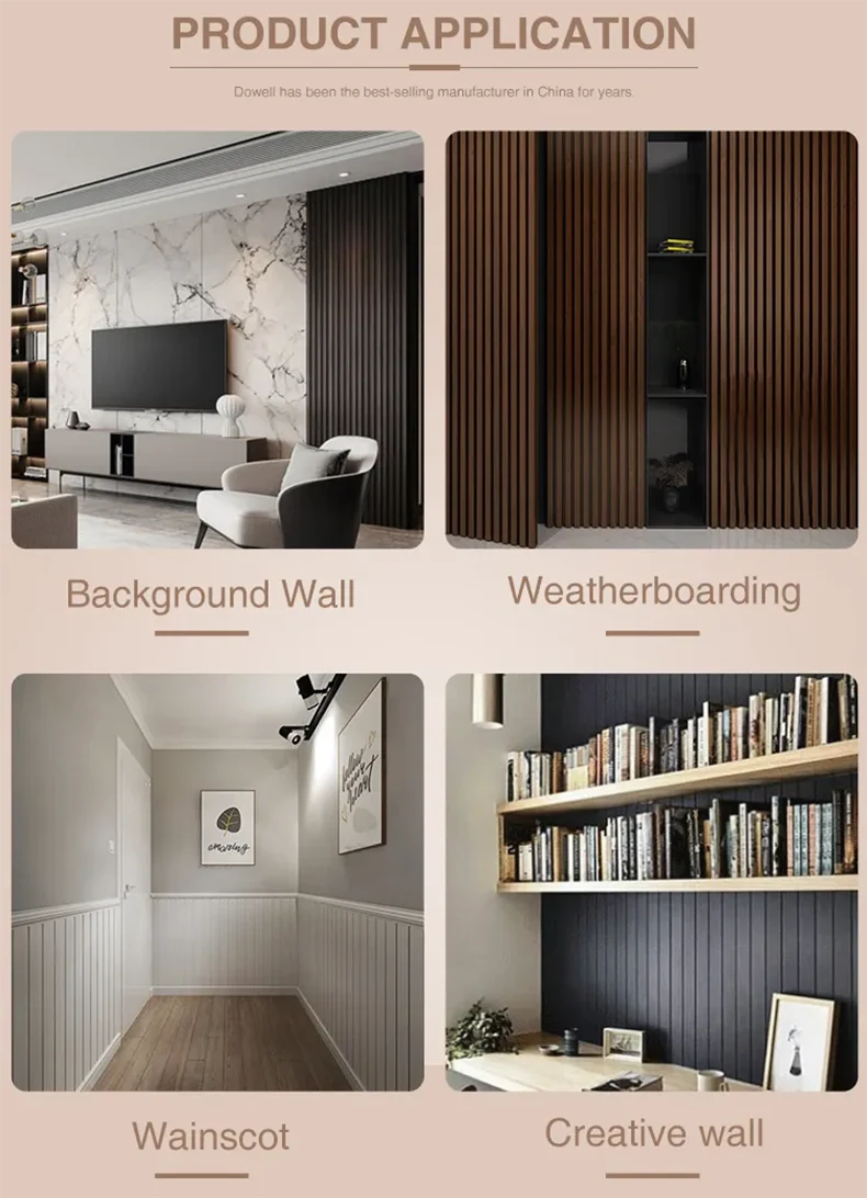Anti-Scratch Composite Wooden Outdoor WPC Wall Panel