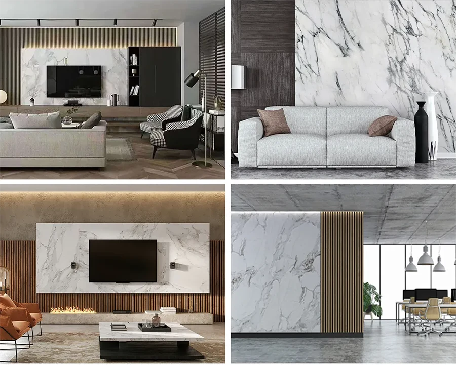 Marbling Plastic Hot stamping PVC Ceiling Panel