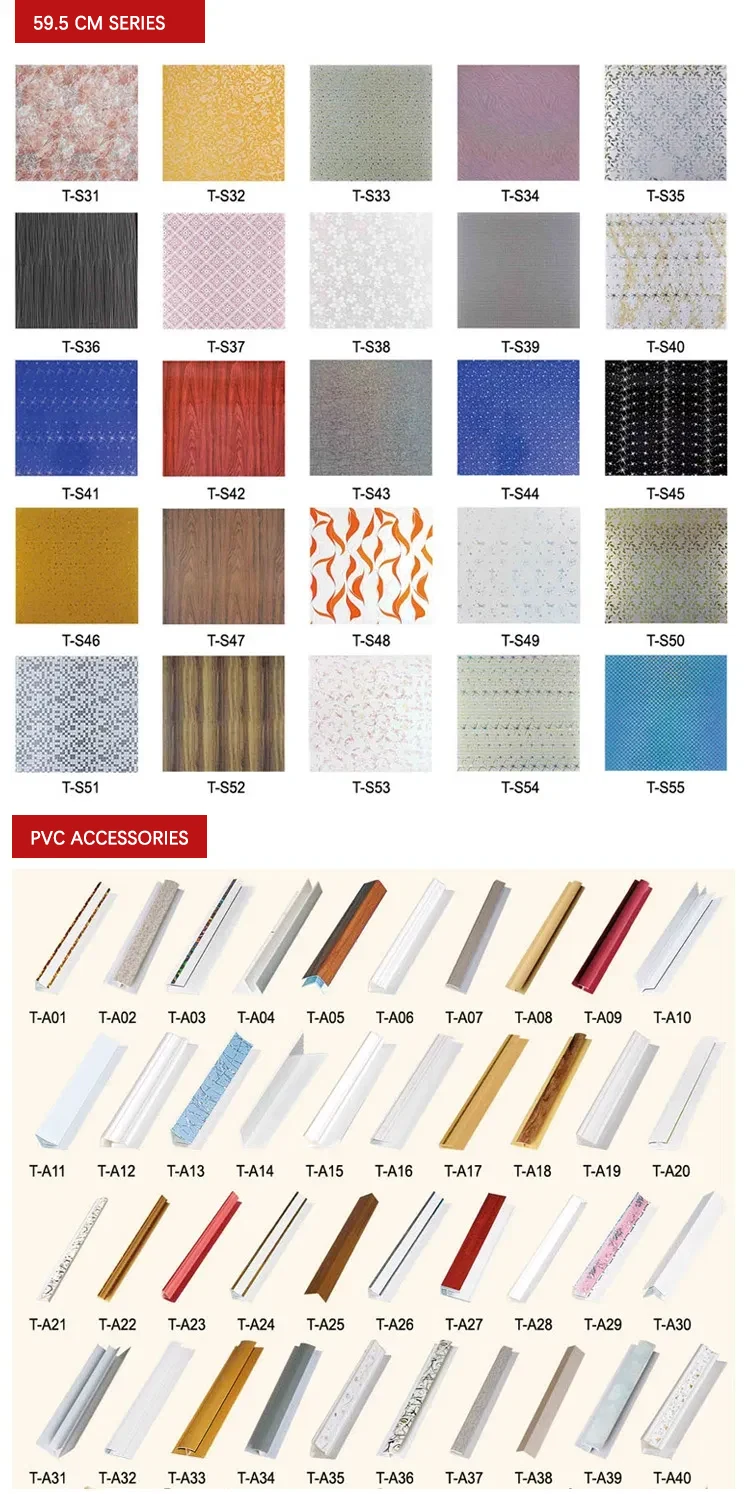 Indoor Waterproof Laminated PVC Ceiling Panel