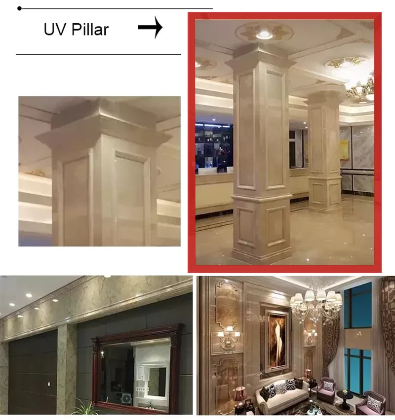 Glossy 3D Printing Wall Decorative PVC Wall Panel