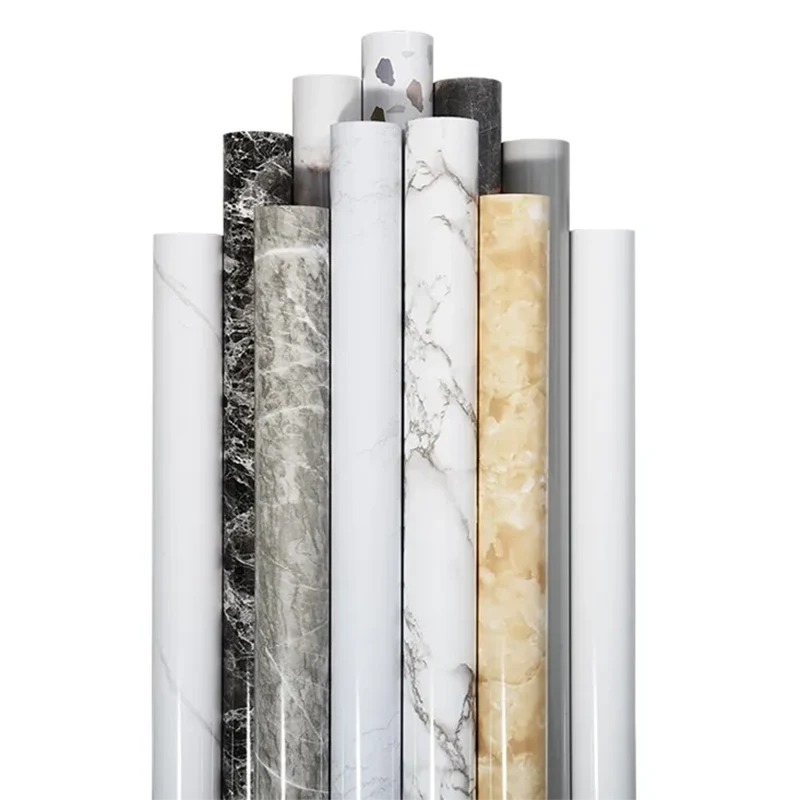Self-adhesive Marble Textured Decorative Wallpaper