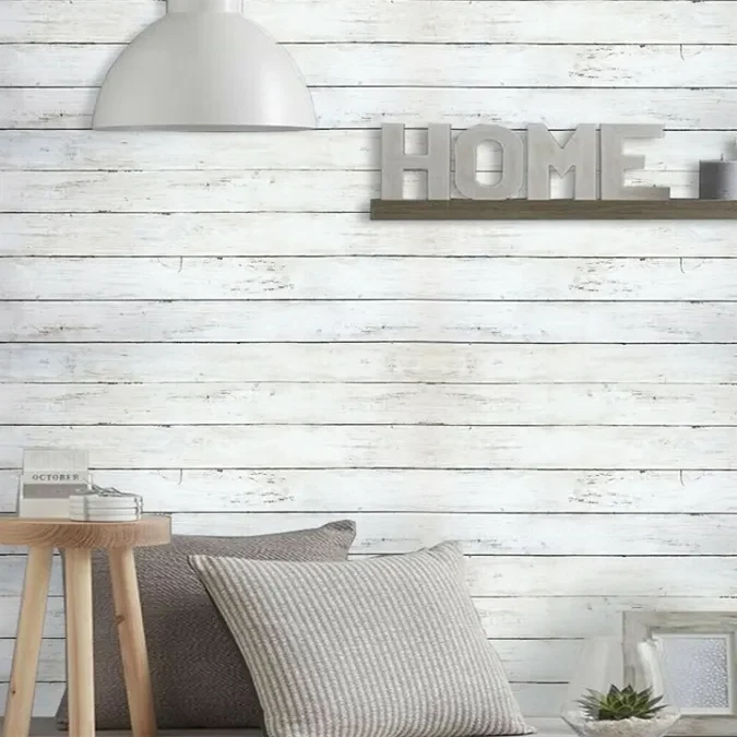 Self-adhesive Wood Textured Decorative Wallpaper